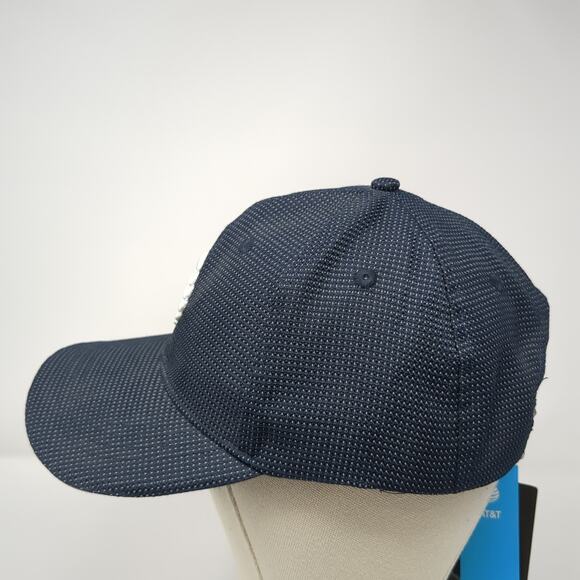 AT&T Strapback Baseball Cap Blue One Size Performance Reflective Image Solutions - Picture 3 of 11